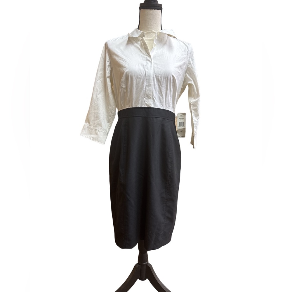New Lauren Black & White Business Dress